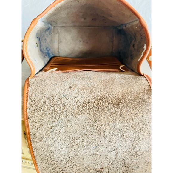 Vtg DOONEY and BOURKE AWL buckle crossbody/shoulder bag square shape and wallet - Picture 9 of 10